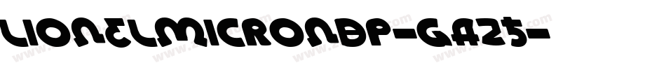 LionelMicroNbp-gA25字体转换