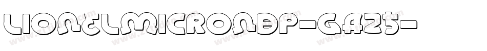 LionelMicroNbp-gA25字体转换