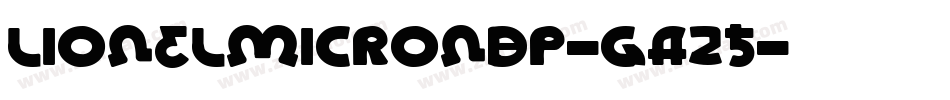 LionelMicroNbp-gA25字体转换