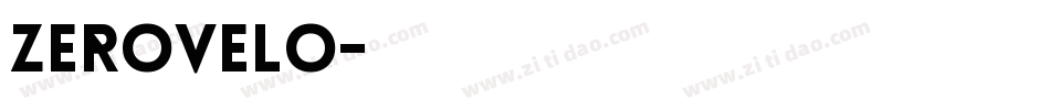 zerovelo字体转换