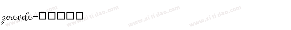 zerovelo字体转换