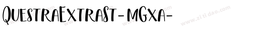 QuestraExtraSt-mGxa字体转换
