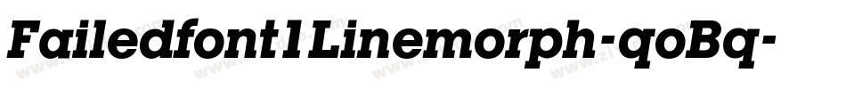 Failedfont1Linemorph-qoBq字体转换