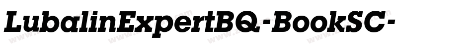 LubalinExpertBQ-BookSC字体转换