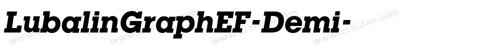 LubalinGraphEF-Demi字体转换