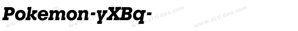 Pokemon-yXBq字体转换