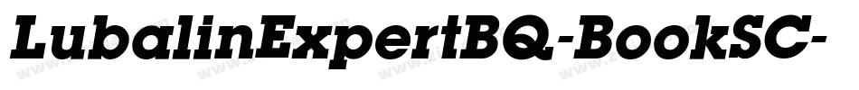 LubalinExpertBQ-BookSC字体转换