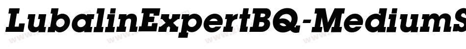 LubalinExpertBQ-MediumSC字体转换