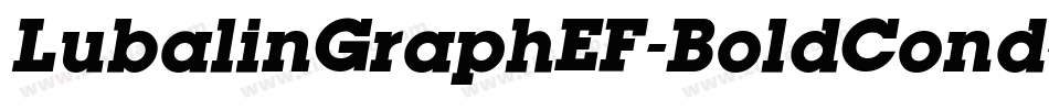 LubalinGraphEF-BoldCond字体转换
