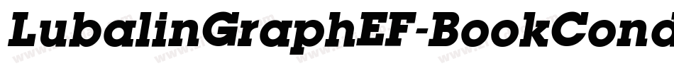 LubalinGraphEF-BookCondSC字体转换