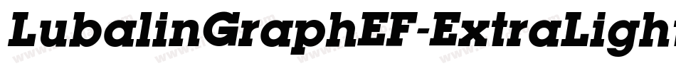 LubalinGraphEF-ExtraLight字体转换