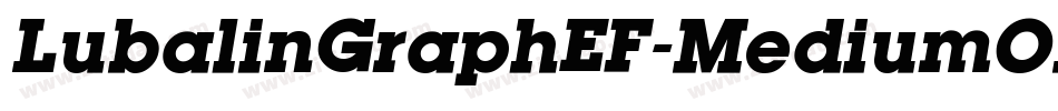 LubalinGraphEF-MediumOblique字体转换