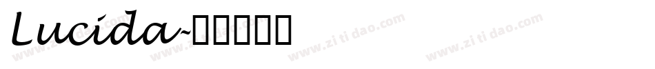 Lucida字体转换