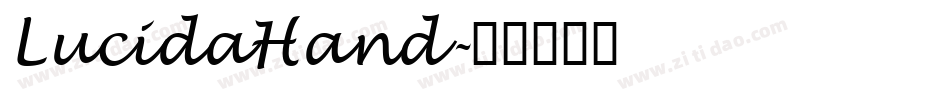 LucidaHand字体转换