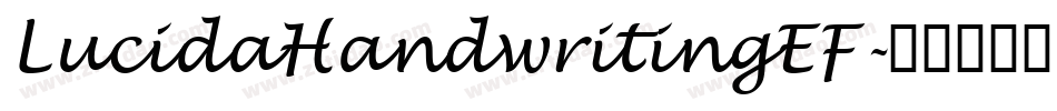LucidaHandwritingEF字体转换