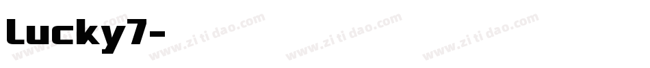 Lucky7字体转换