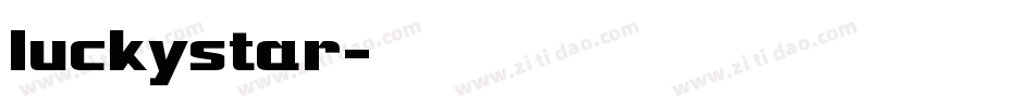 luckystar字体转换