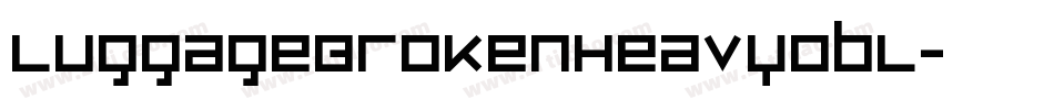 LuggageBrokenHeavyObl字体转换