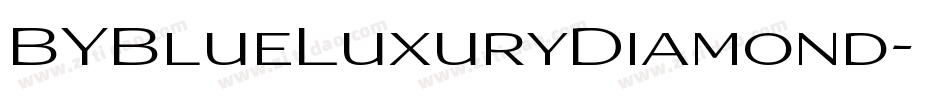 BYBlueLuxuryDiamond字体转换
