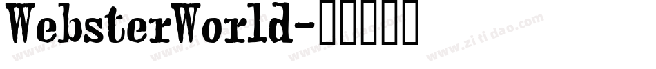 WebsterWorld字体转换