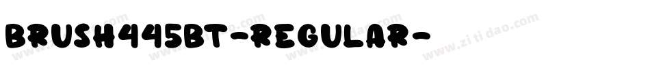 Brush445BT-Regular字体转换