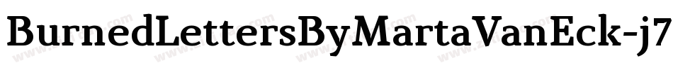 BurnedLettersByMartaVanEck-j7M9字体转换 BurnedLettersByMartaVanEck-j7M9字体转换