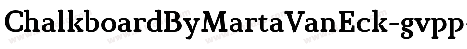 ChalkboardByMartaVanEck-gvpp字体转换
