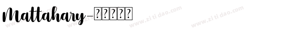 Mattahary字体转换