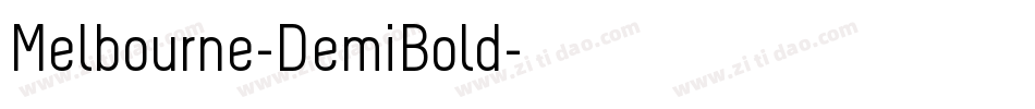 Melbourne-DemiBold字体转换