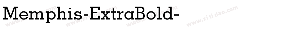 Memphis-ExtraBold字体转换