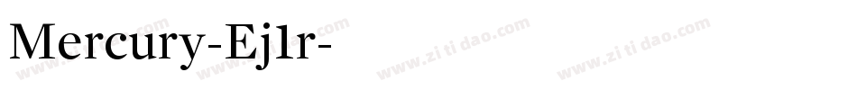 Mercury-Ej1r字体转换