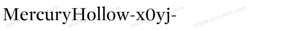 MercuryHollow-x0yj字体转换