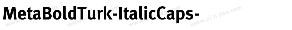MetaBoldTurk-ItalicCaps字体转换