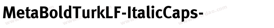 MetaBoldTurkLF-ItalicCaps字体转换