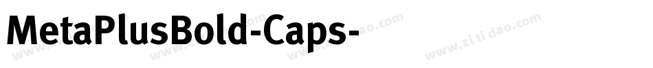 MetaPlusBold-Caps字体转换