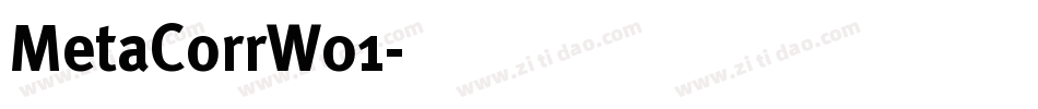 MetaCorrW01字体转换
