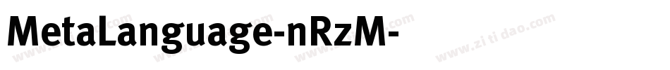 MetaLanguage-nRzM字体转换