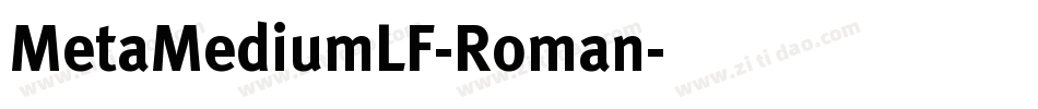 MetaMediumLF-Roman字体转换