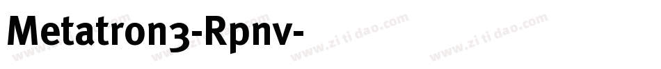 Metatron3-Rpnv字体转换