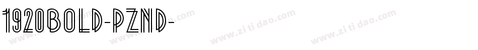 1920Bold-PZnd字体转换