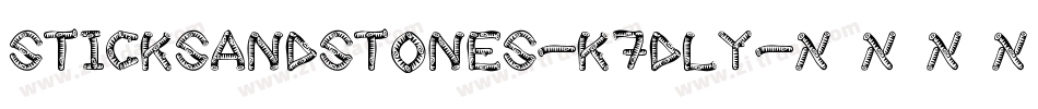 SticksAndStones-K7dly字体转换
