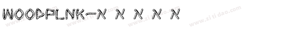 WOODPLNK字体转换