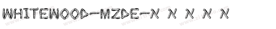 WhiteWood-Mzde字体转换
