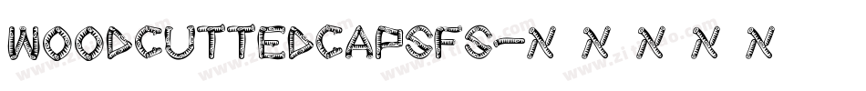 WoodcuttedCapsFS字体转换
