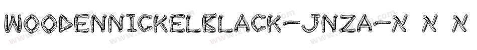 Woodennickelblack-Jnza字体转换