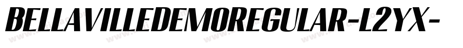 BellavilleDemoRegular-l2yX字体转换 BellavilleDemoRegular-l2yX字体转换