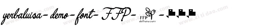 yerbaluisa-demo-font-FFP-1字体转换