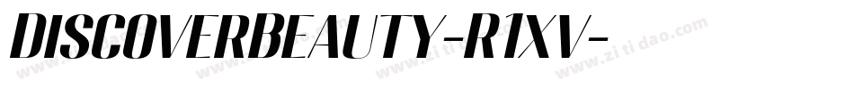 DiscoverBeauty-R1xv字体转换