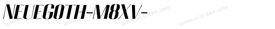 NeueGoth-m8Xv字体转换