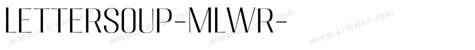 Lettersoup-MLWr字体转换